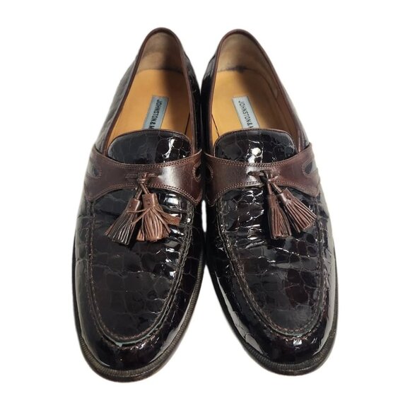 Johnston & Murphy (INDIA) Men\'s Reptile Embossed Leather Tasseled Loafer main image 12